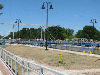 Locks and Pedestrian Bridge