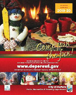 2019-2020 Parks, Recreation & Forestry Dept. Brochure Cover