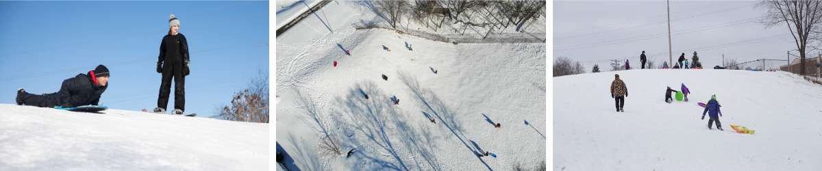 community center sledding